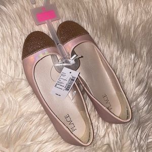 Rose gold flats